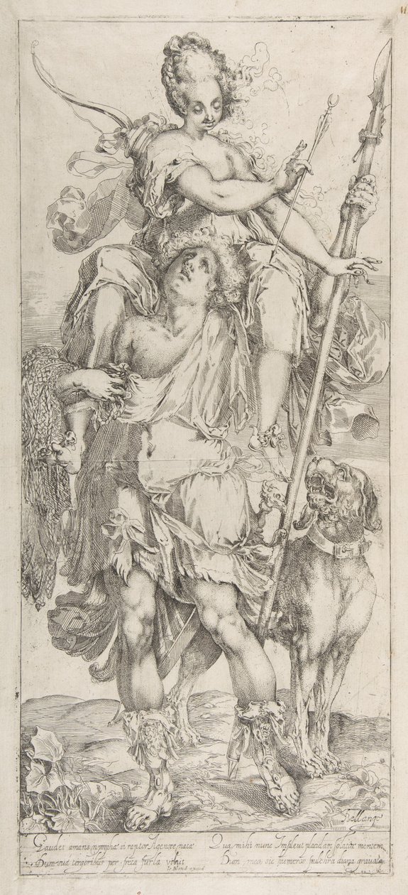 Diana a Orion. od Jacques Bellange