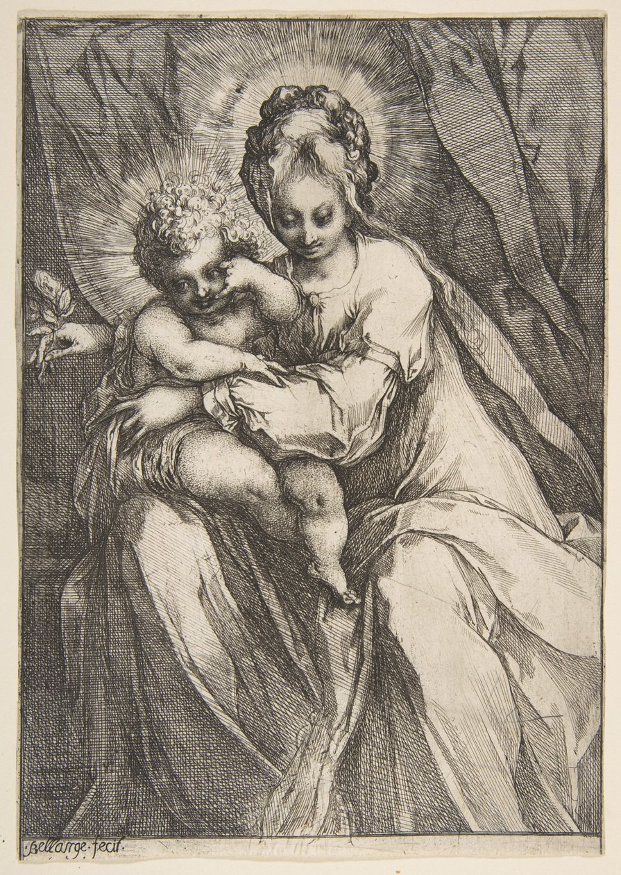 Madona s růží, 1595-1616. od Jacques Bellange