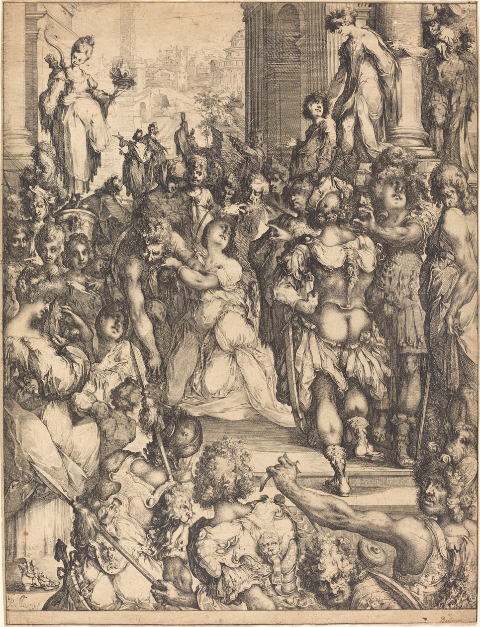 Umučení svaté Lucie. od Jacques Bellange