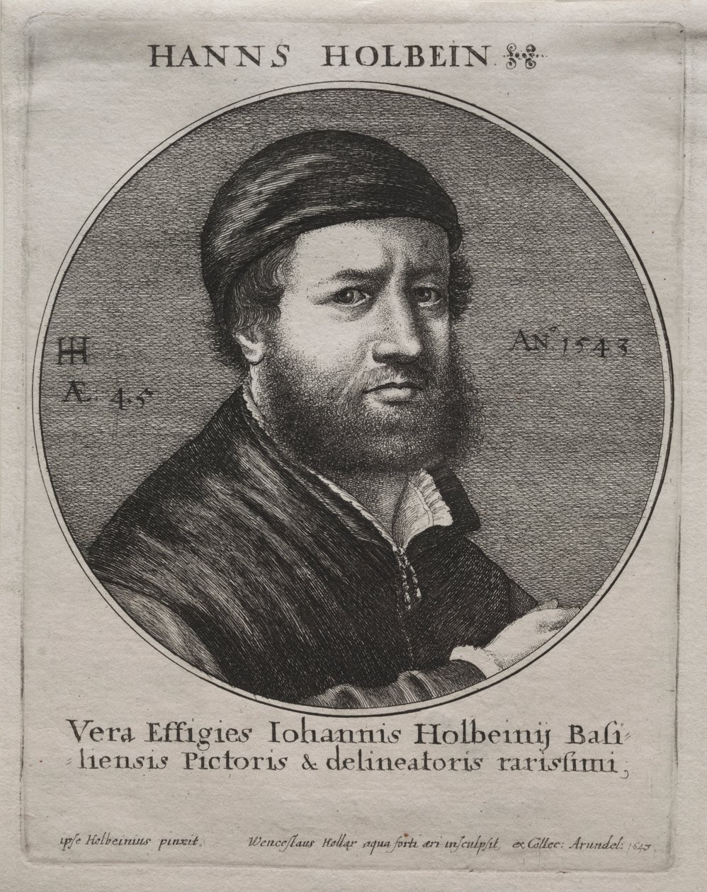 Portrét Hanse Holbeina od Jacques Bellange