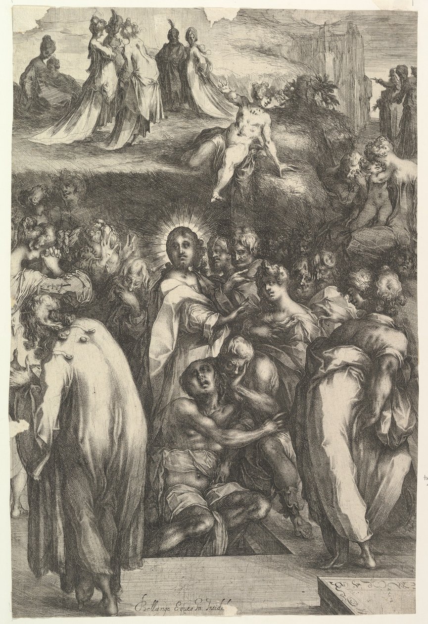 Vzkříšení Lazara, 1595-1616. od Jacques Bellange