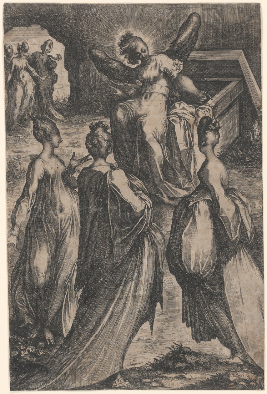 Tři Marie u hrobu od Jacques Bellange