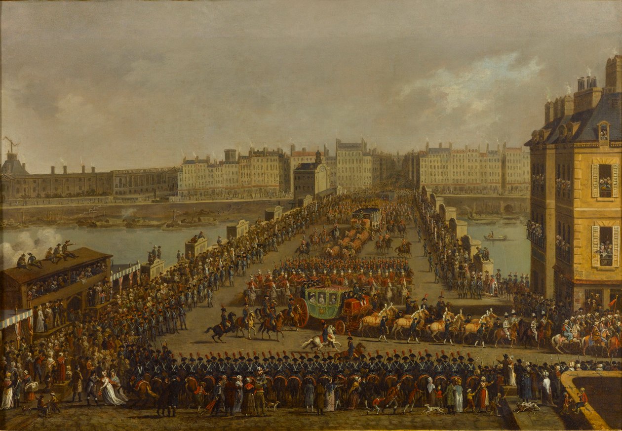Císařský průvod na cestě ke korunovačnímu ceremoniálu 2. prosince 1804 1805. od Jacques Bertaux