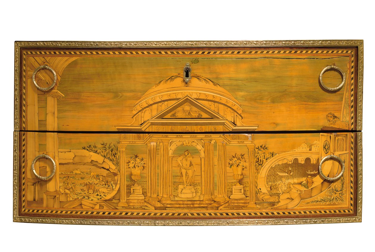 Detail komody Ludvíka XVI., kolem 1770-75 od Jacques Birckle