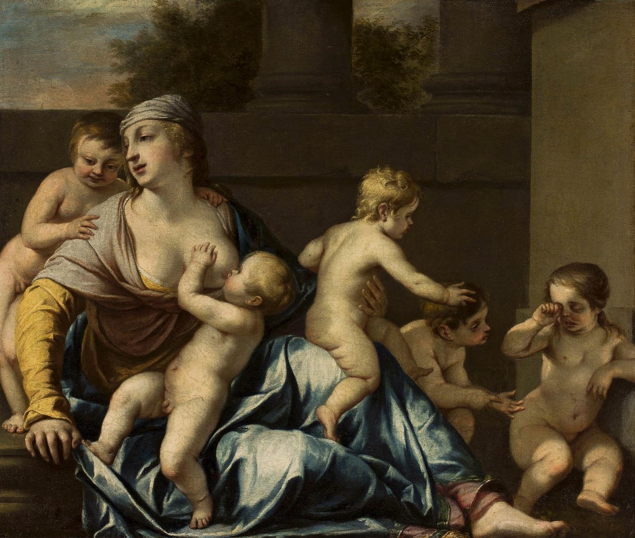 Francouzsky: La Charité Charity od Jacques Blanchard