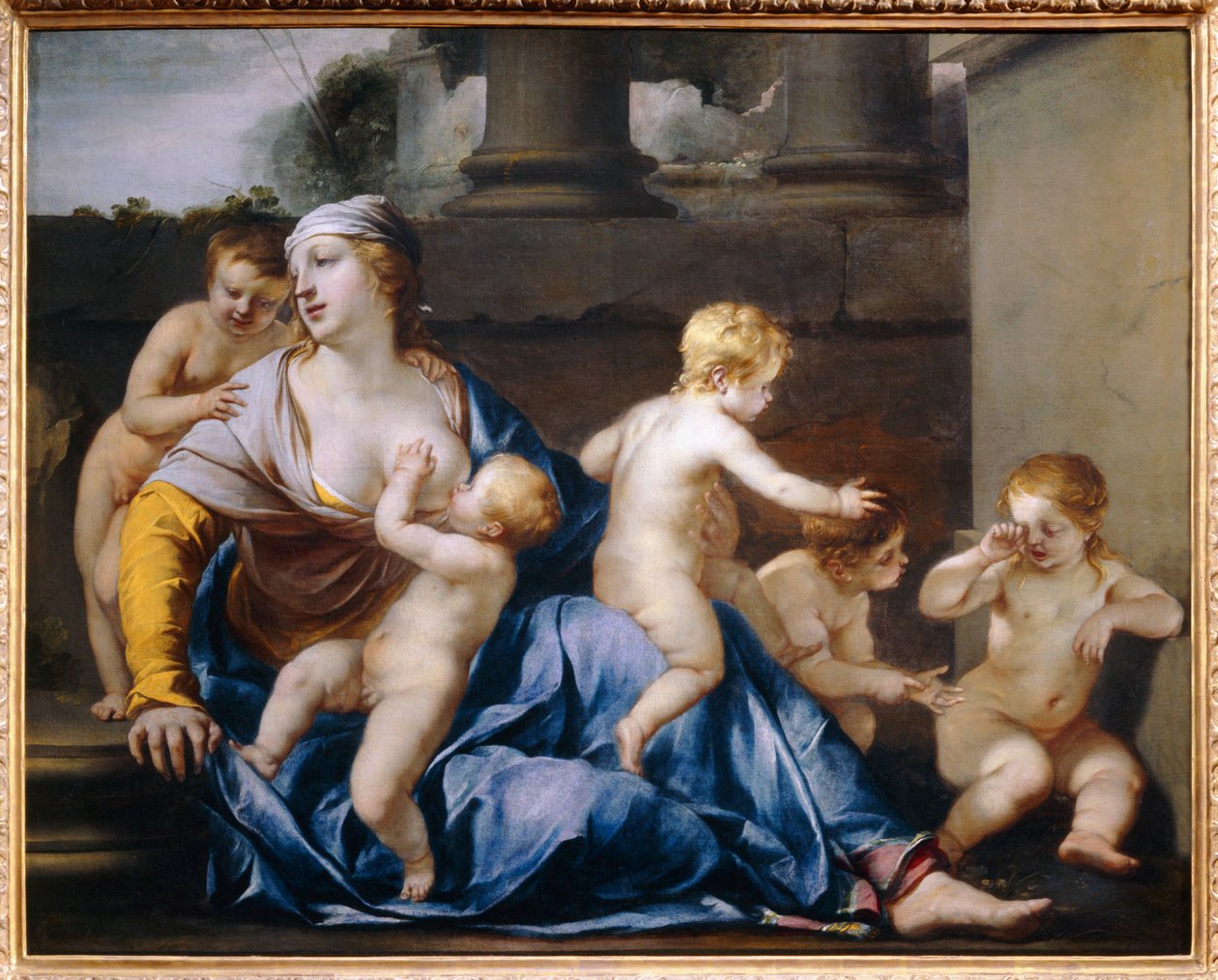 La Charite - Charita. 1633 ... od Jacques Blanchard