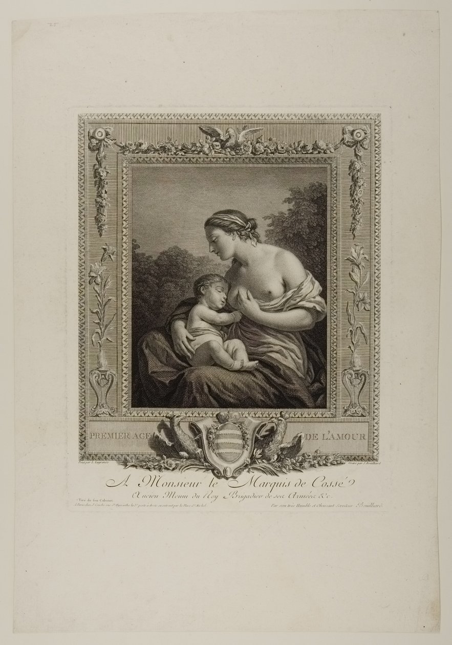 First Age of Cupid (rytina) od Jacques Bouillard