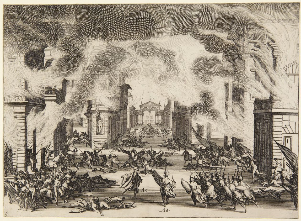 5. dějství ze série Soliman od Jacques Callot