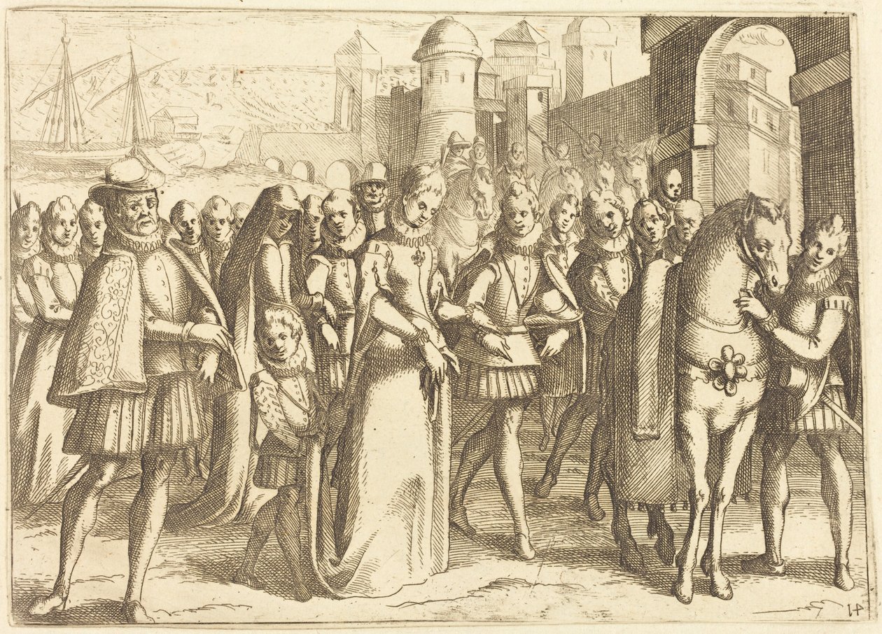 Příjezd do Valencie od Jacques Callot