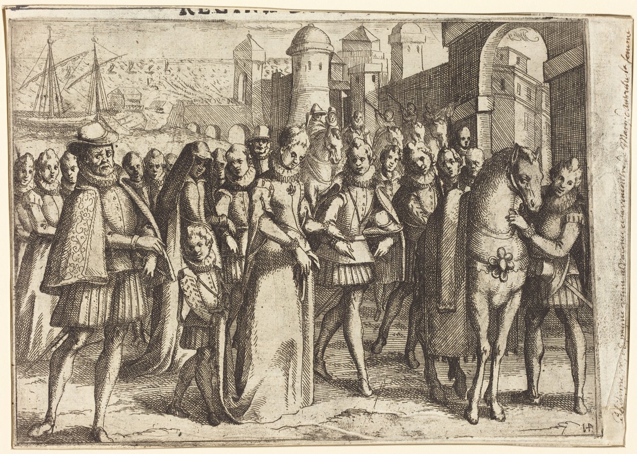 Příjezd do Valencie [recto] od Jacques Callot