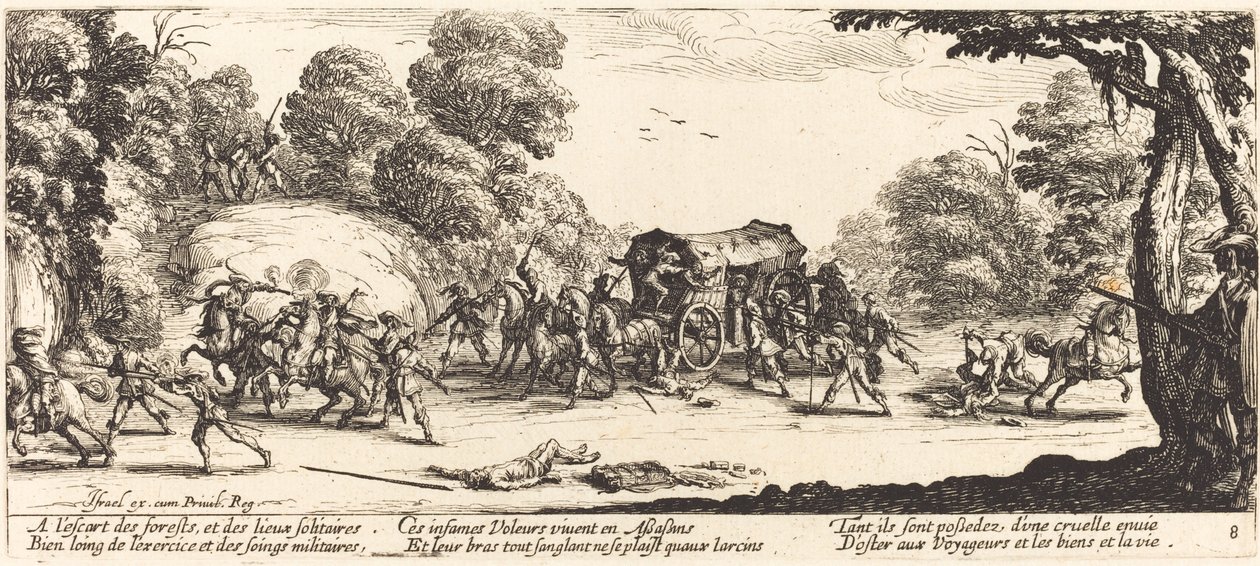 Útok na trenéra od Jacques Callot