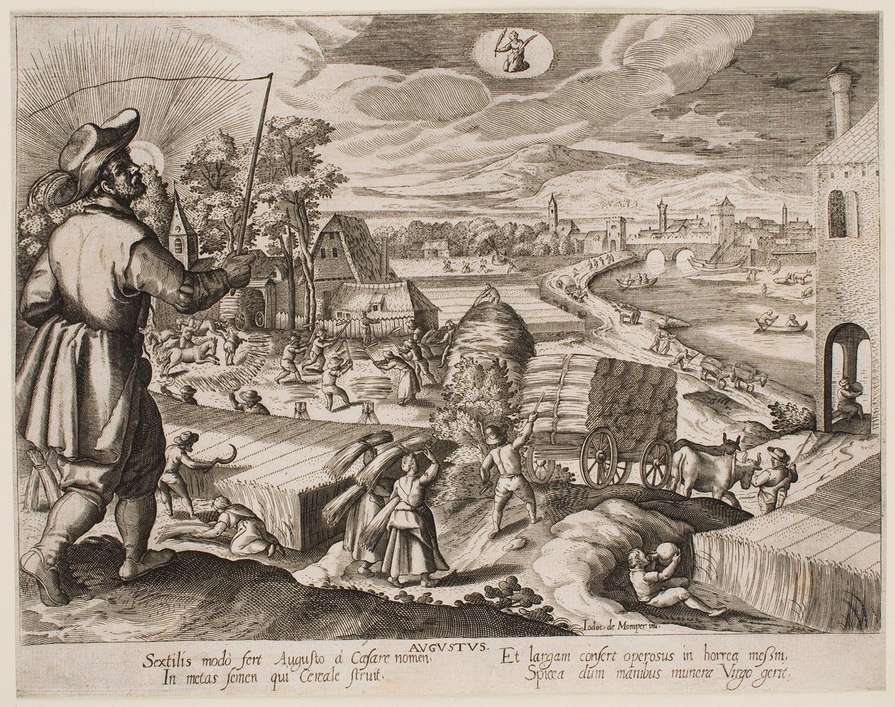 Srpen, ze série „Měsíce“ od Jacques Callot