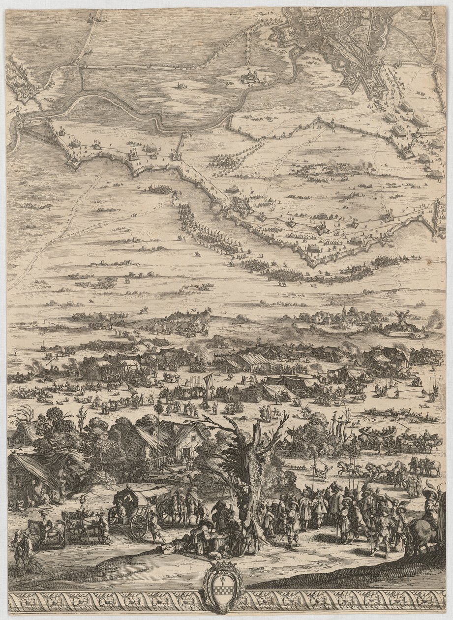 Úryvek z díla „Bitva u Bredy“ od Jacques Callot