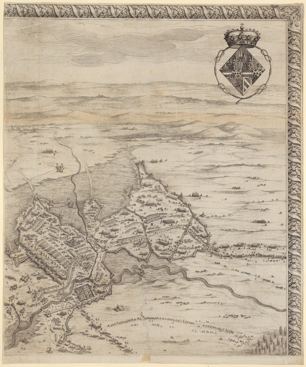 Úryvek z díla „Bitva u Bredy“ od Jacques Callot