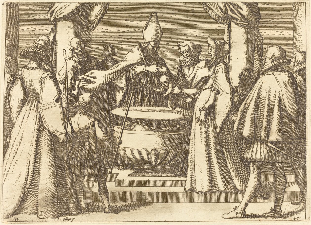Křest španělského prince od Jacques Callot