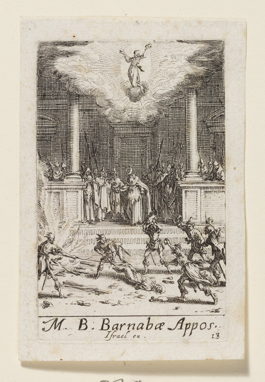 Apoštol Barnabáš (Barnabae Apost.) od Jacques Callot
