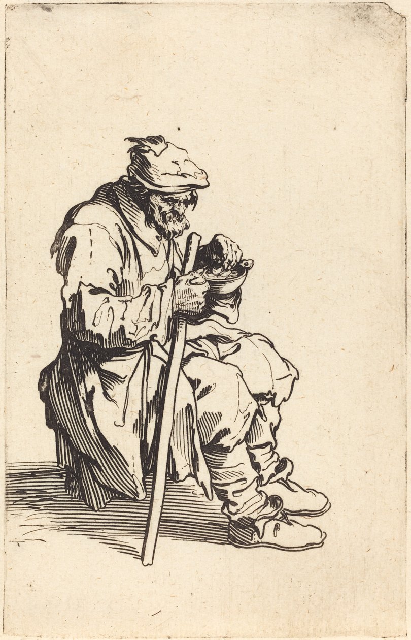 Žebrák jíst od Jacques Callot