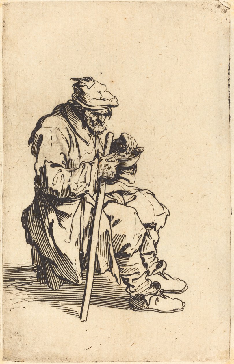 Žebrák jíst od Jacques Callot