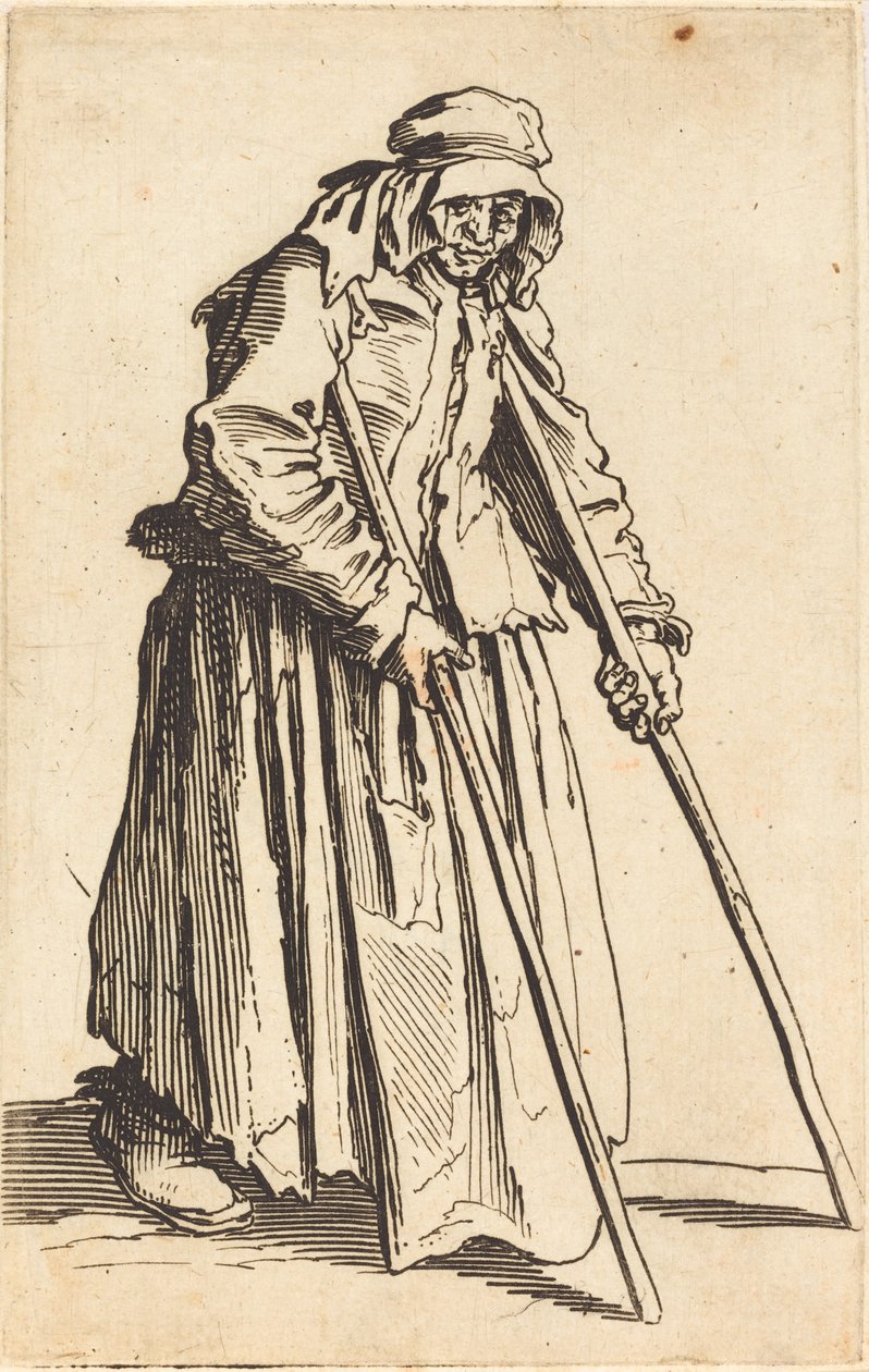 Žebrák s berlemi od Jacques Callot