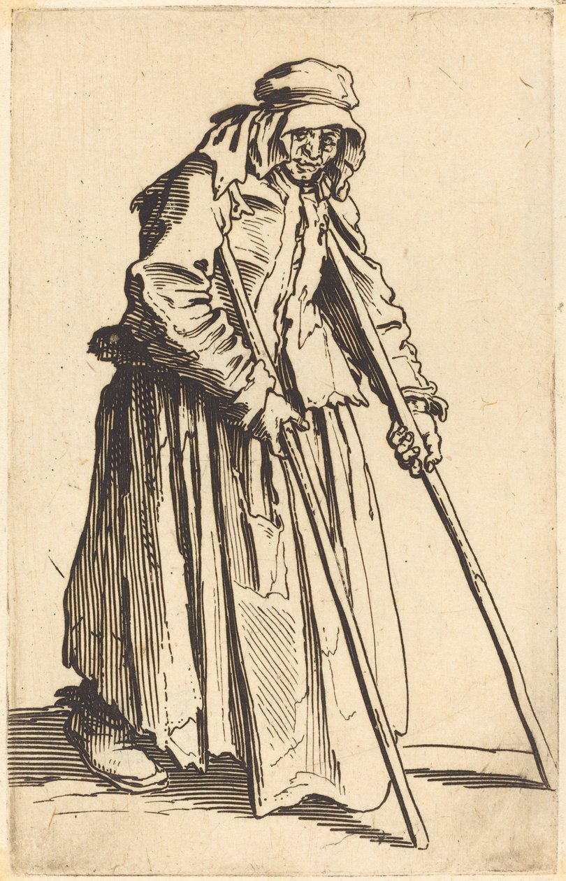 Žebrák s berlemi od Jacques Callot