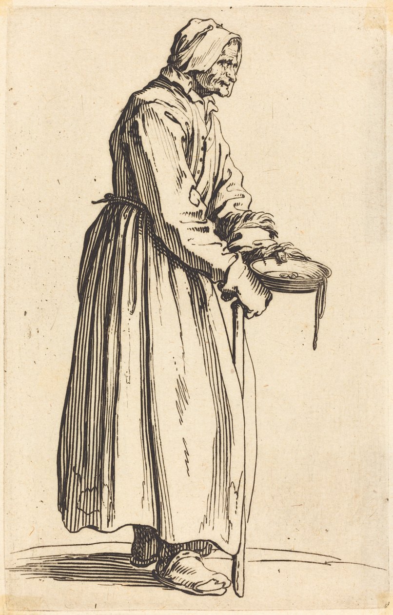 Žebrák s pánví od Jacques Callot