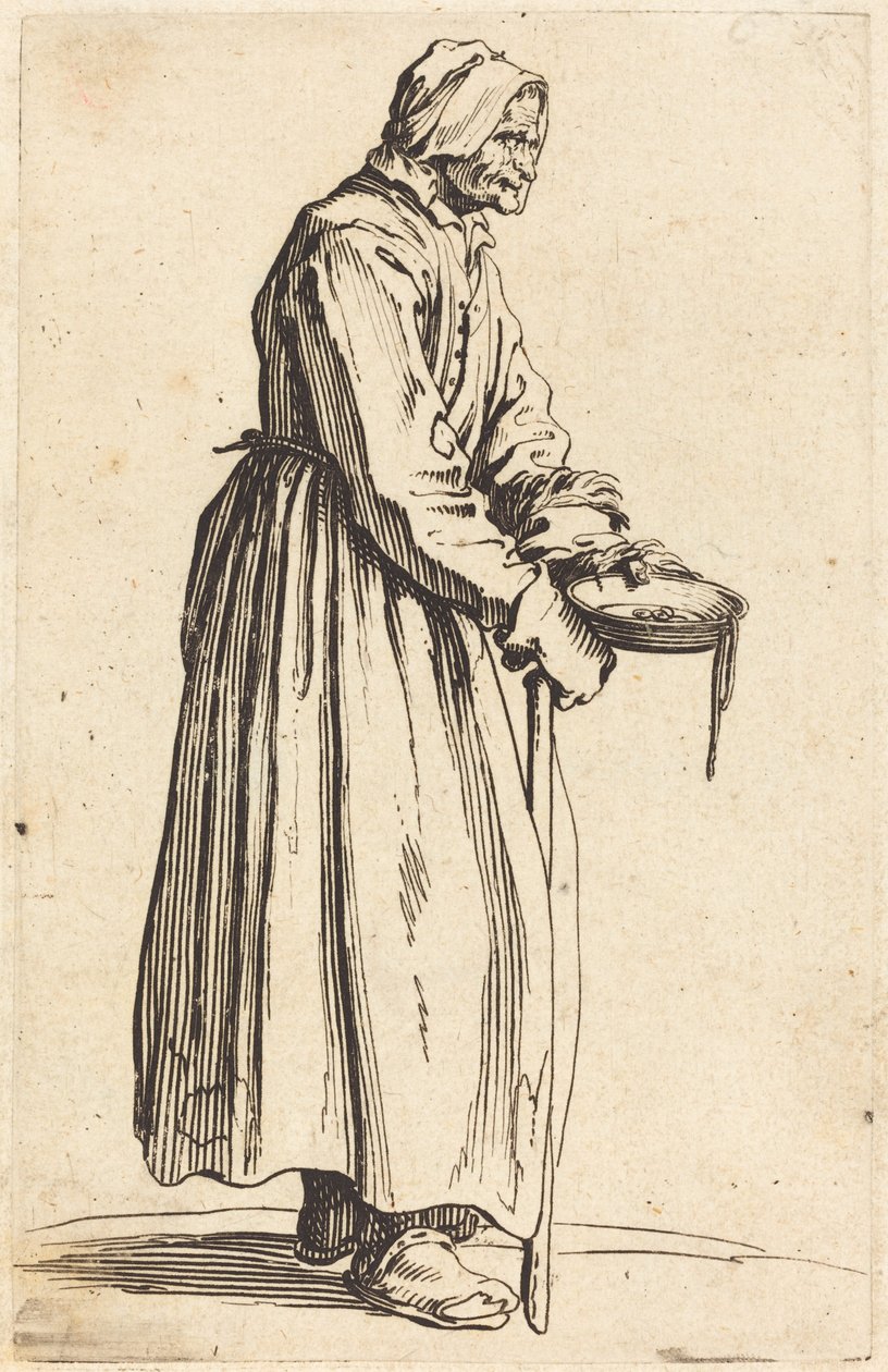 Žebrák s pánví od Jacques Callot