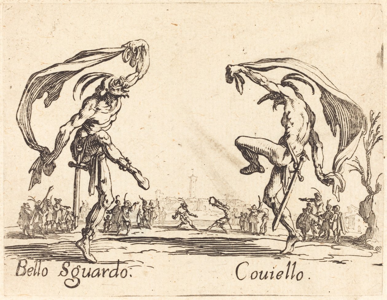 Bello Sguardo a Coviello, c. 1622. od Jacques Callot