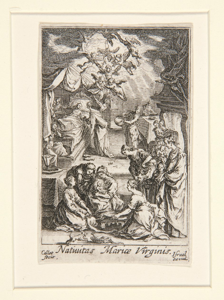 Narození Panny, č.p. 2 ze Života Panny od Jacques Callot