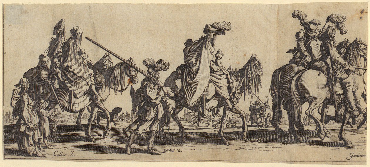 Bohemiáni [kočovníci] na cestách od Jacques Callot
