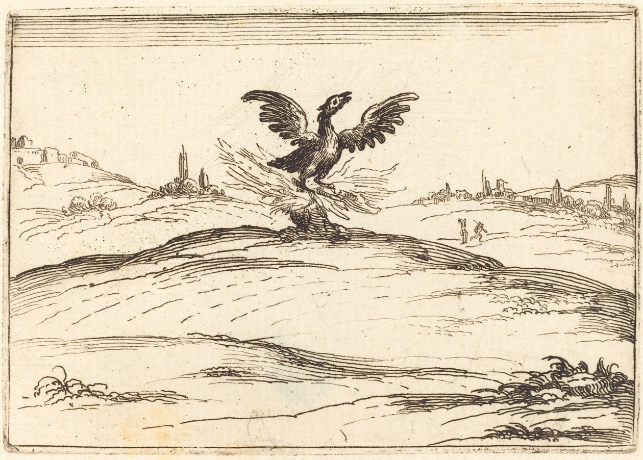 Hořící Phoenix od Jacques Callot