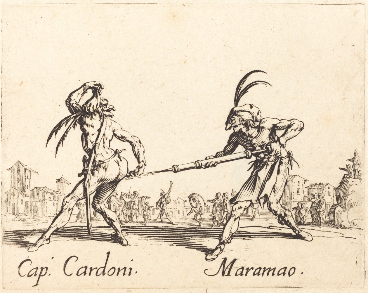 kap. Cardoni a Maramao od Jacques Callot