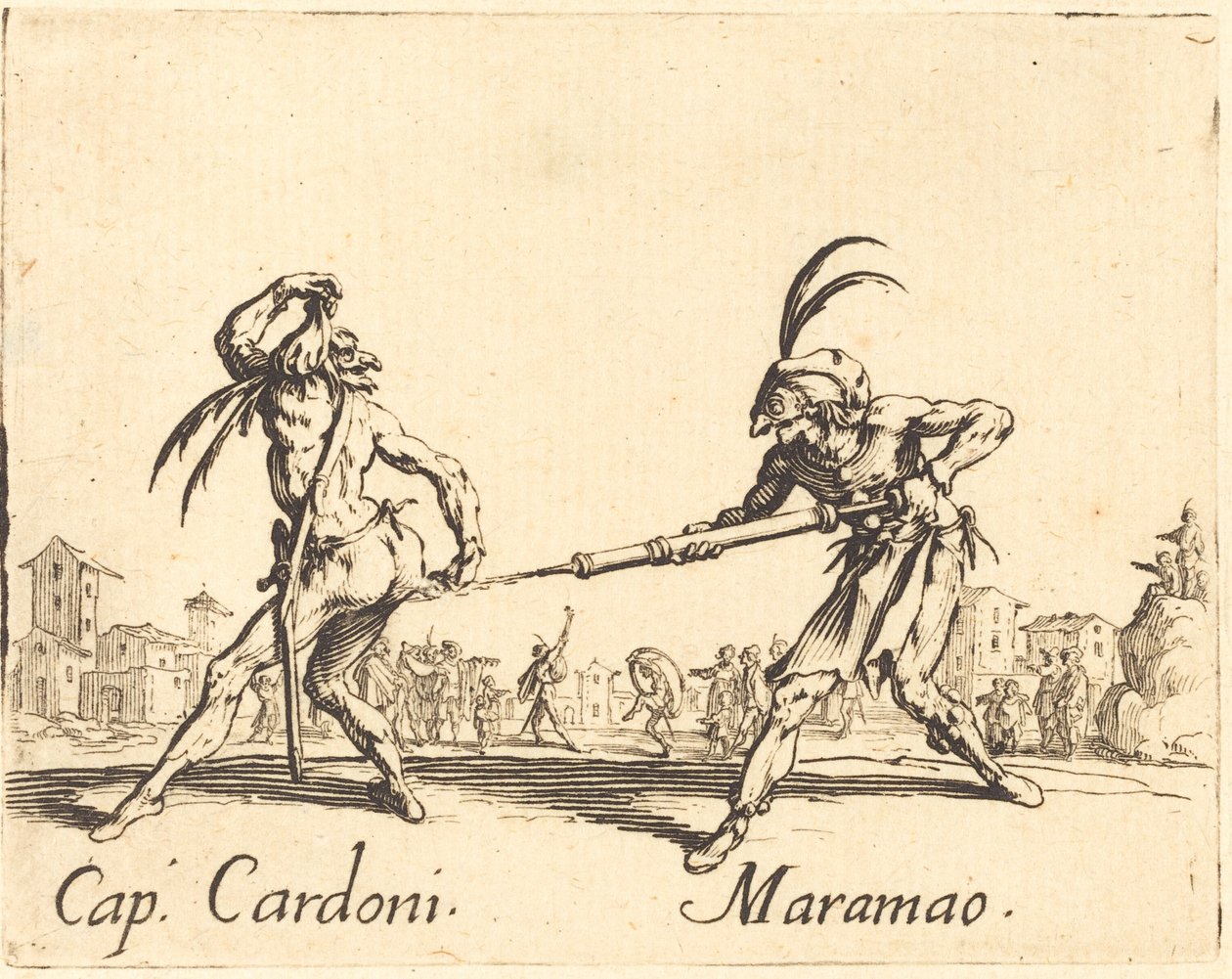 kap. Cardoni a Maramao od Jacques Callot