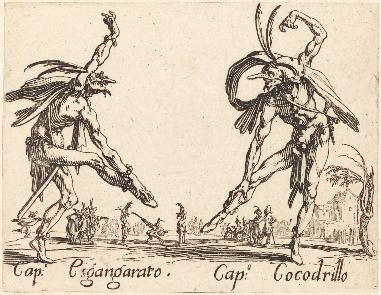 žádný Sgangherato a Cap. krokodýl od Jacques Callot