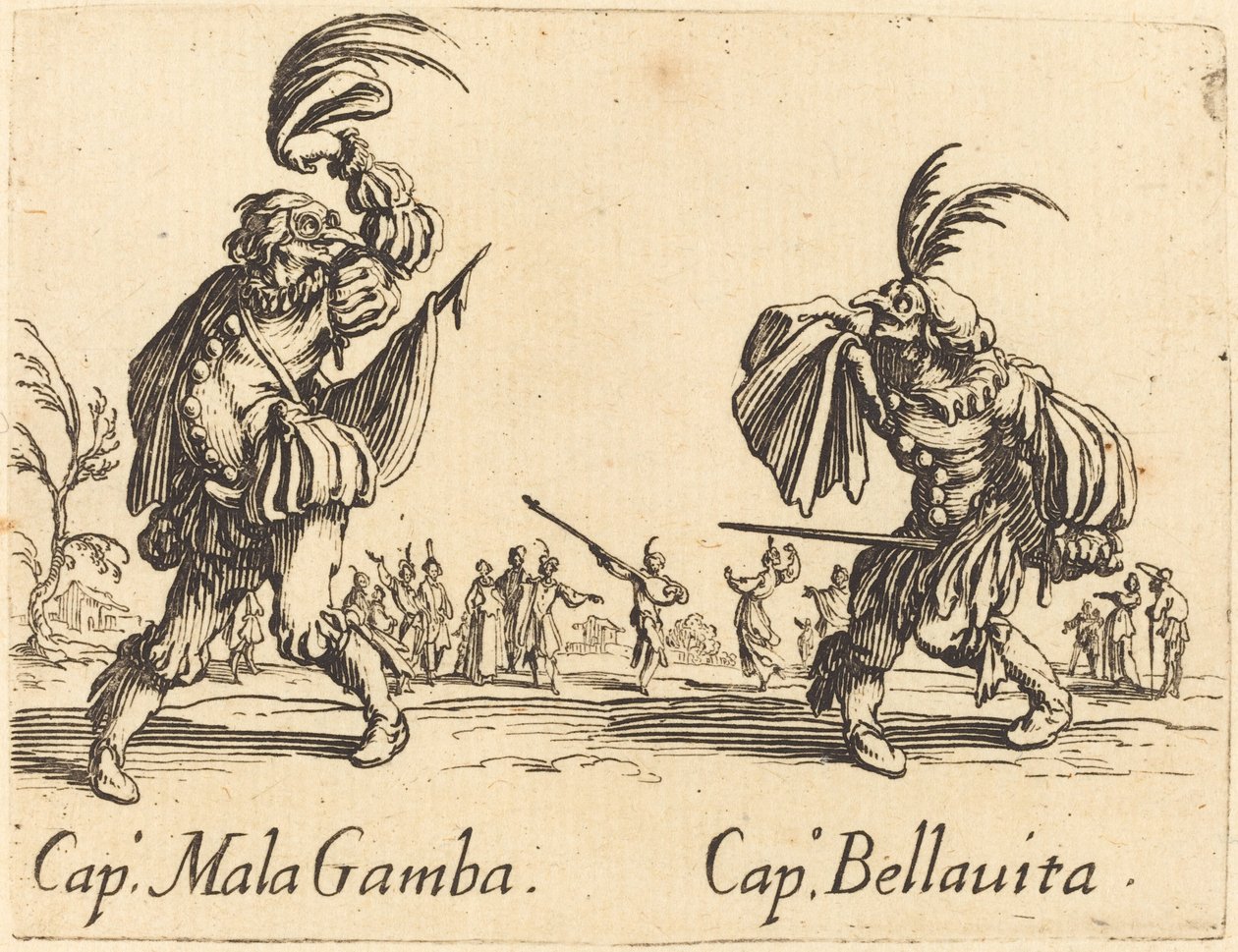 Kap. Mala Gamba a Kap. Bellavita od Jacques Callot