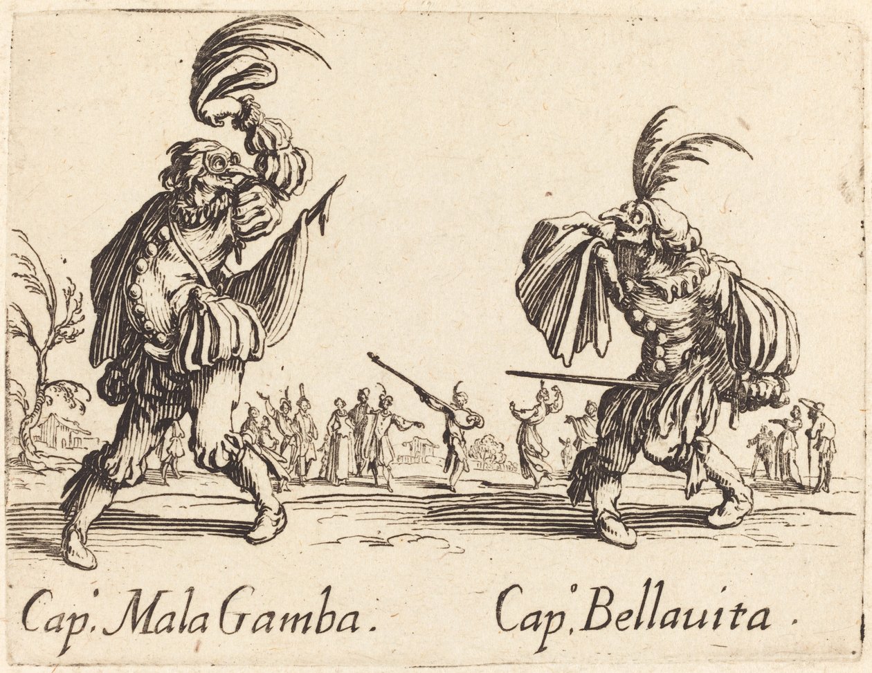 Kap. Mala Gamba a Kap. Bellavita od Jacques Callot