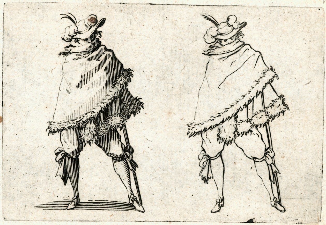 Kaprici různých postav od Jacques Callot