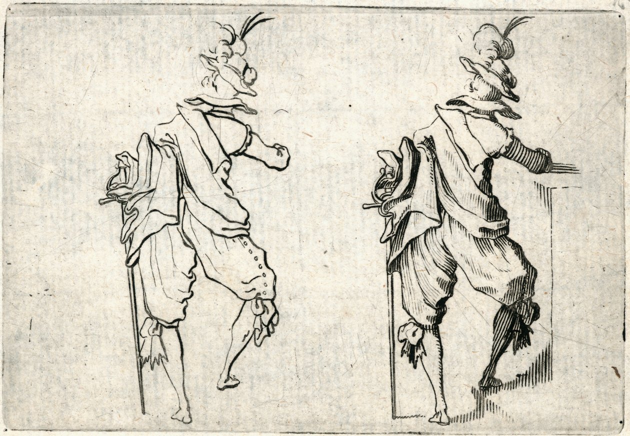 Kaprici různých postav od Jacques Callot