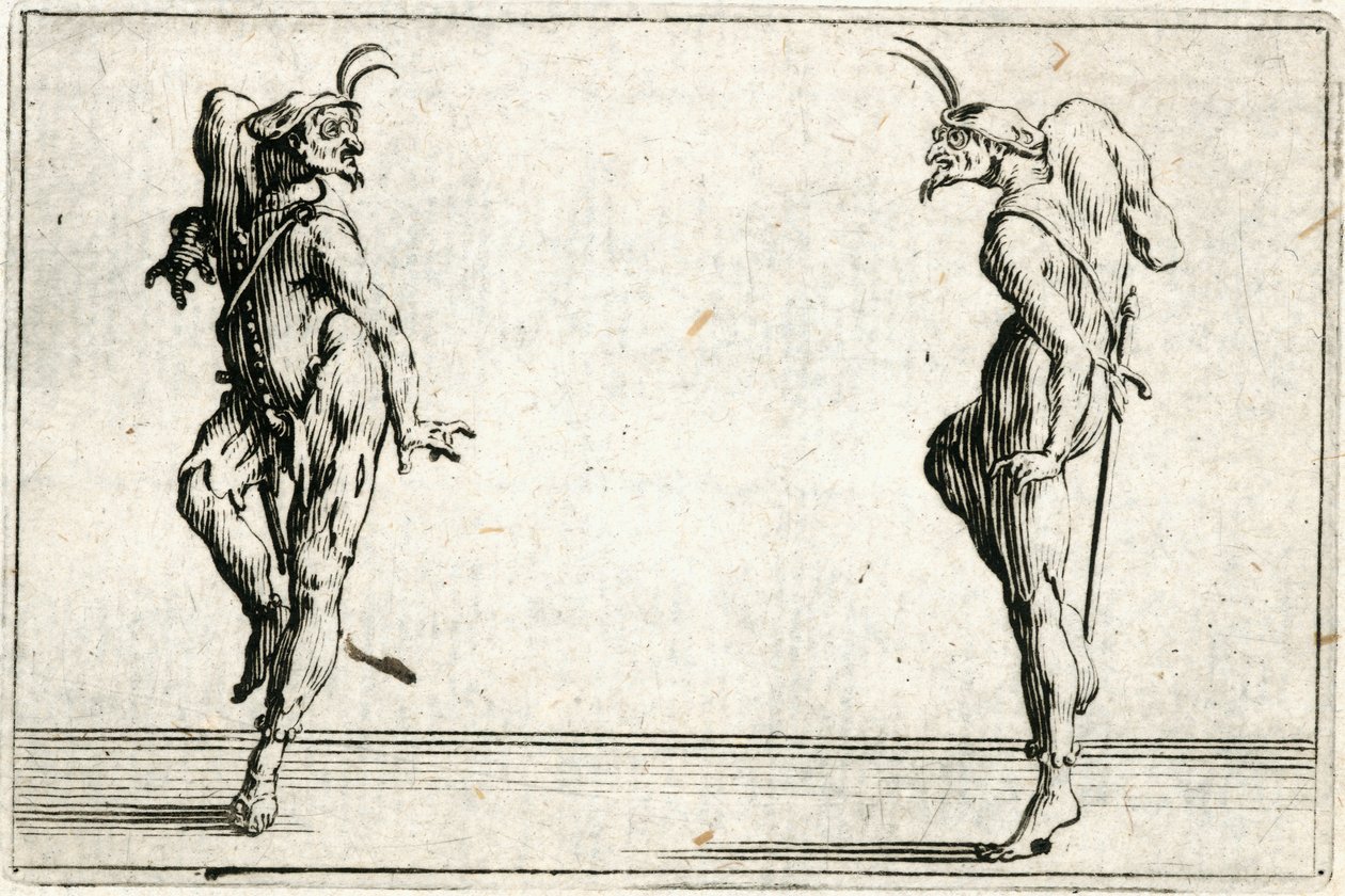 Kaprici různých postav od Jacques Callot
