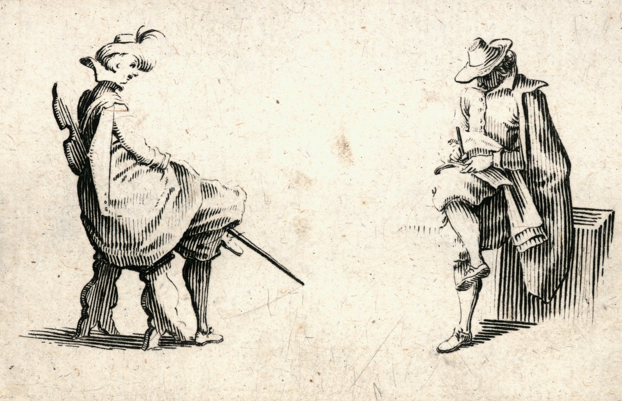 Kaprici různých postav od Jacques Callot