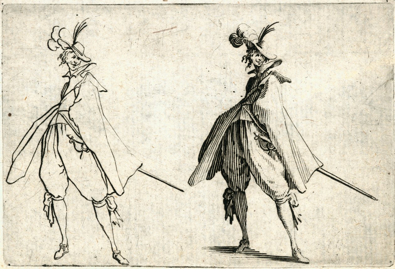 Kaprici různých postav od Jacques Callot