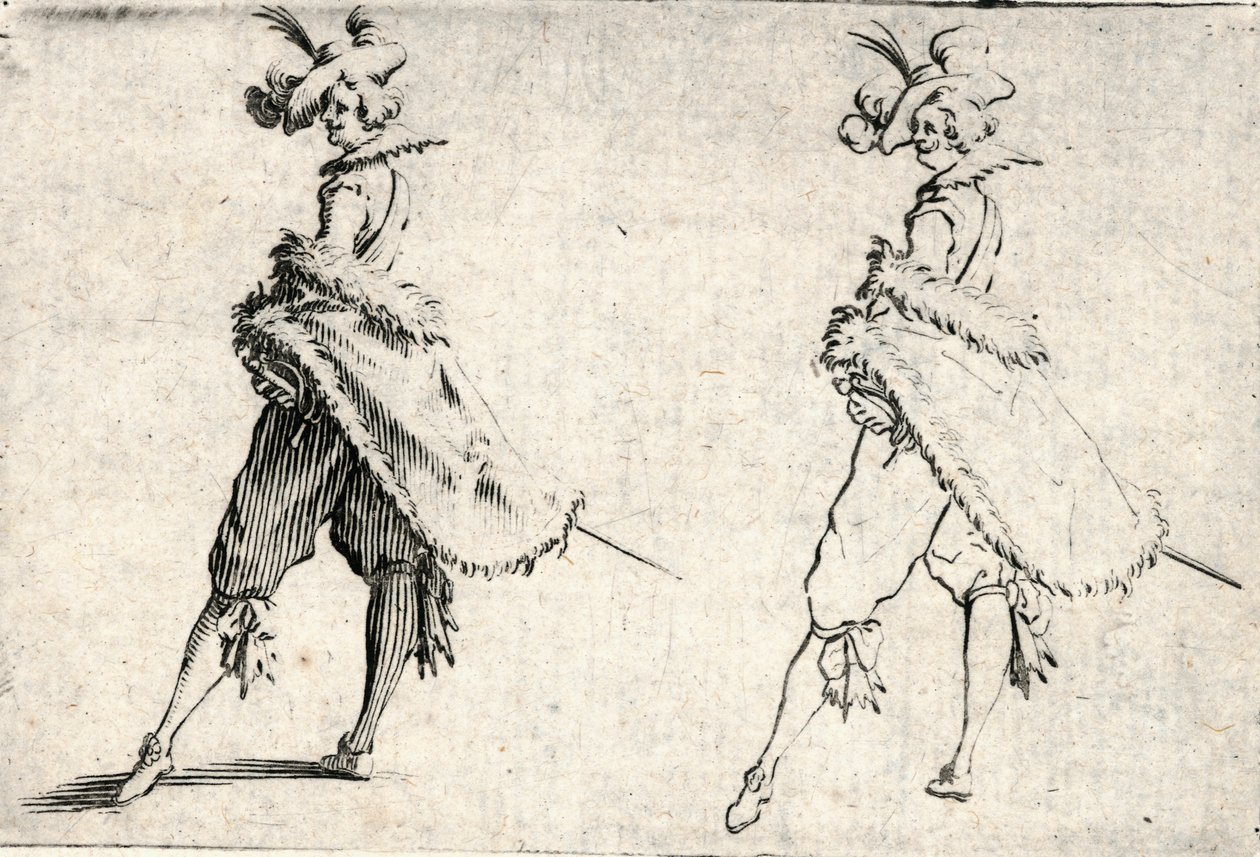 Kaprici různých postav od Jacques Callot