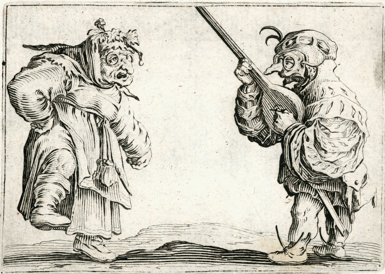 Kaprici různých postav od Jacques Callot