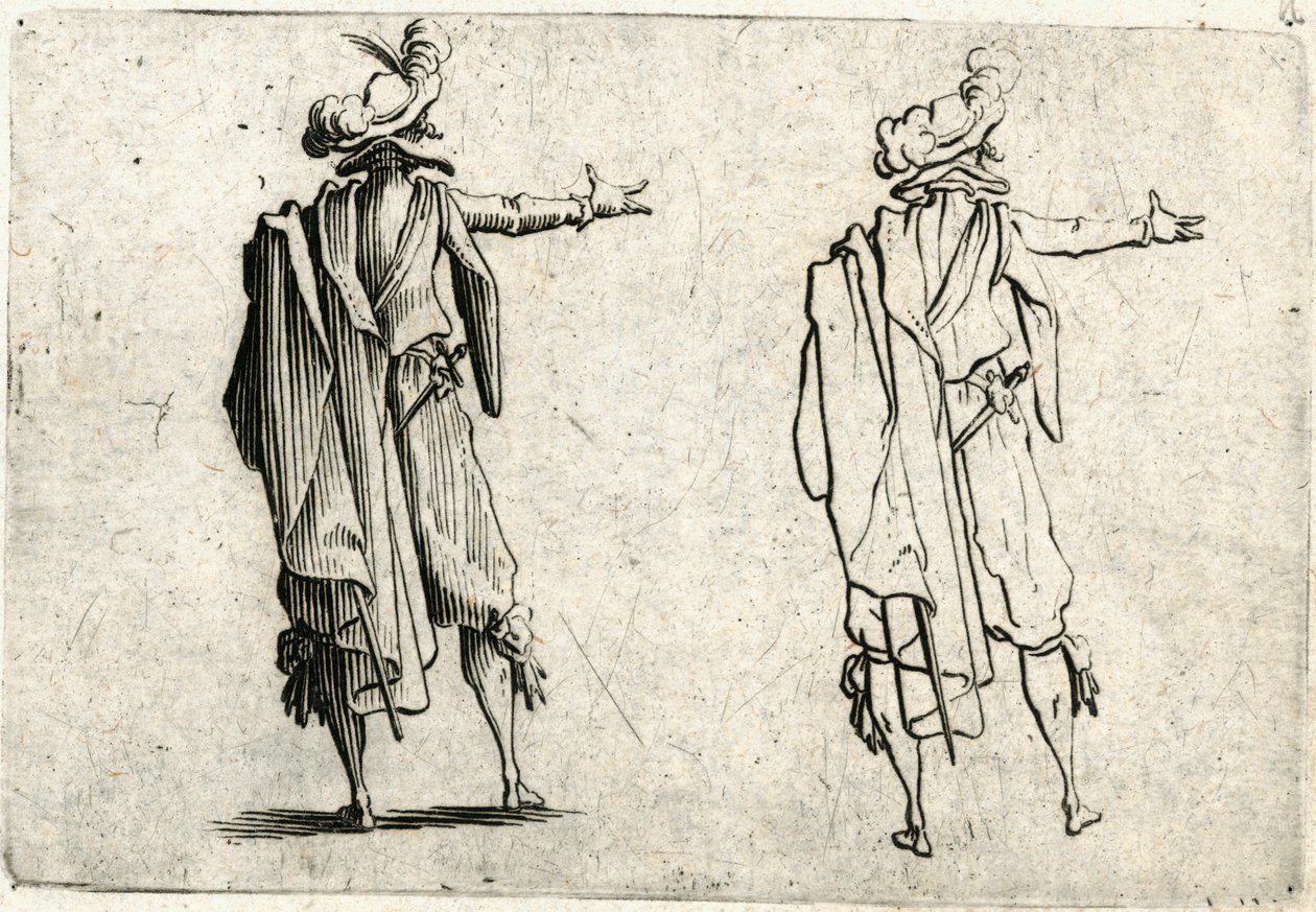 Kaprici různých postav od Jacques Callot