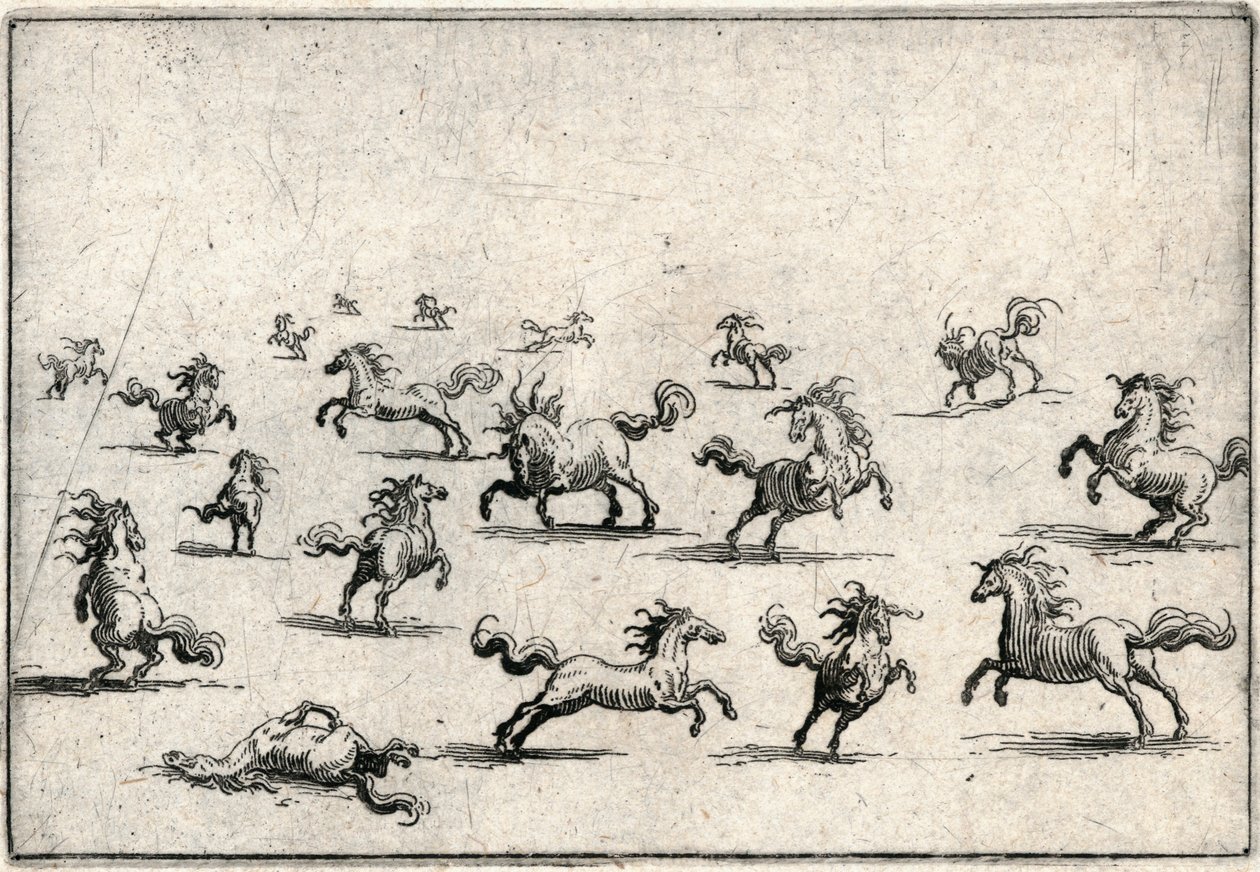 Kaprici různých postav od Jacques Callot
