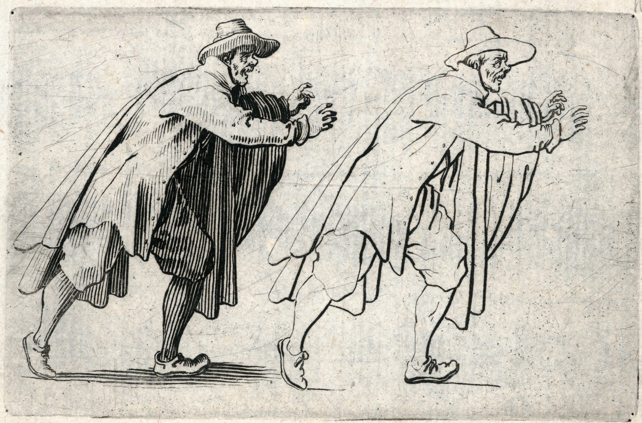 Kaprici různých postav od Jacques Callot