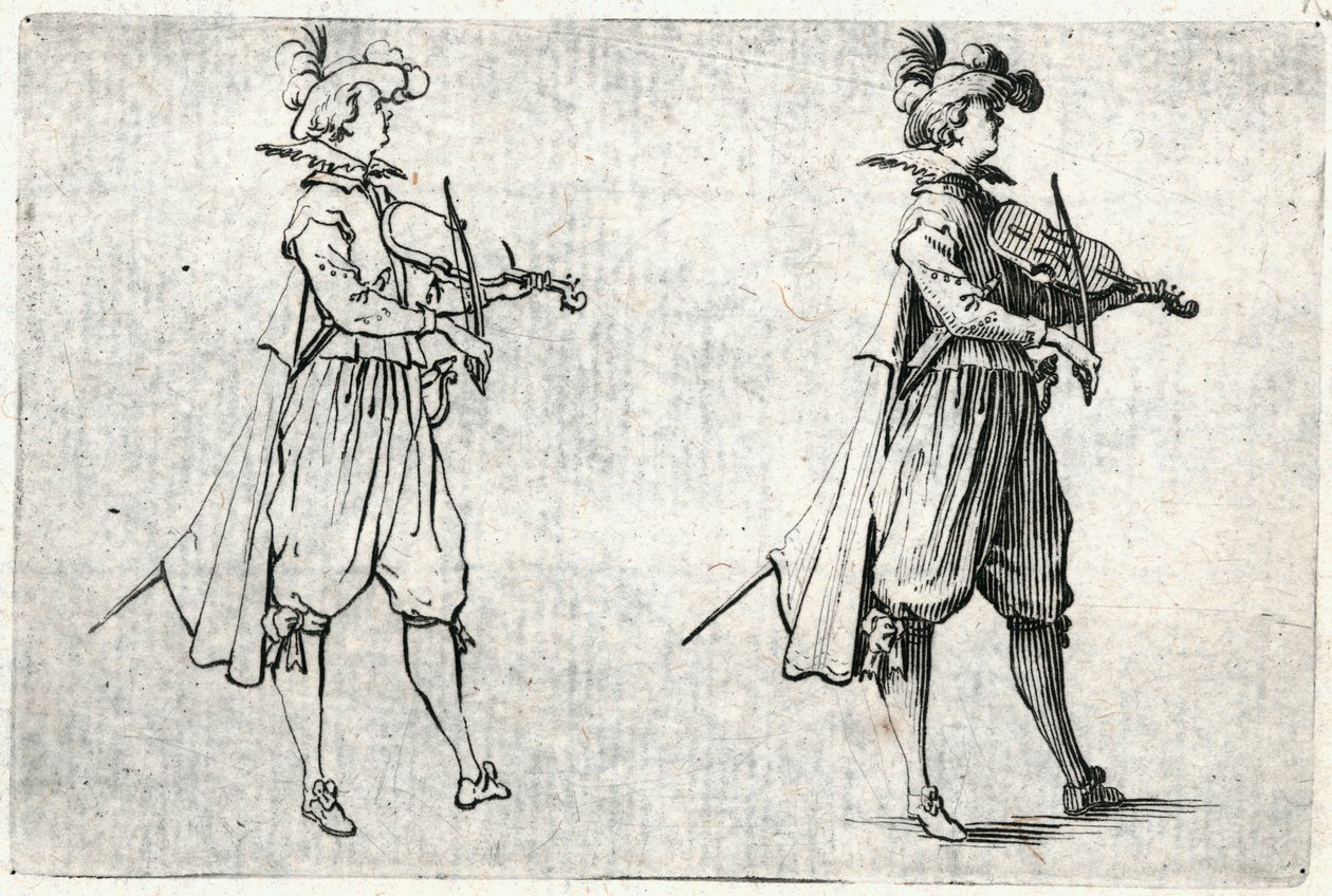 Kaprici různých postav od Jacques Callot
