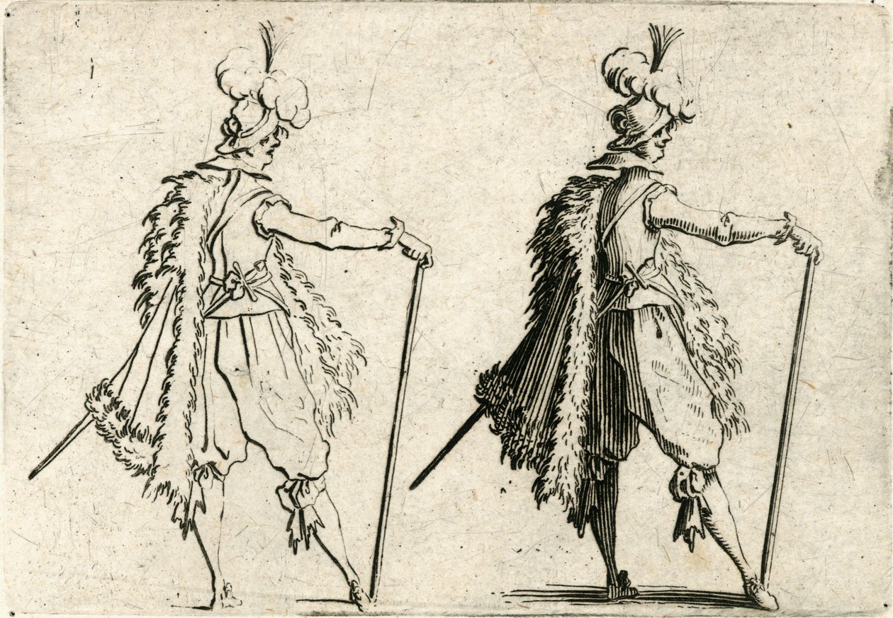 Kaprici různých postav od Jacques Callot