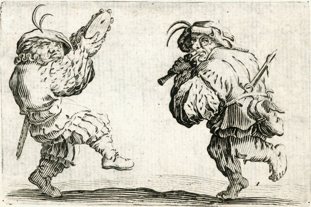 Kaprici různých postav od Jacques Callot