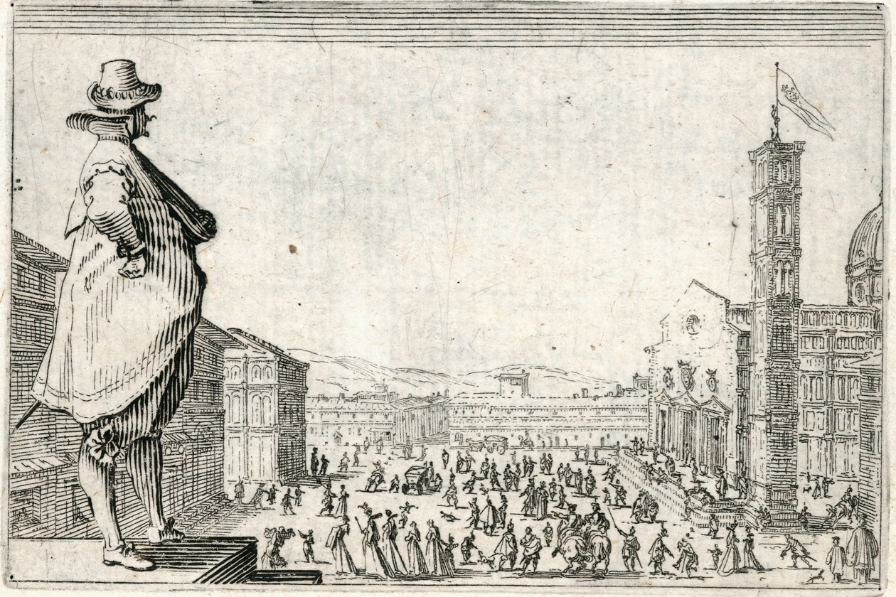 Kaprici různých postav od Jacques Callot
