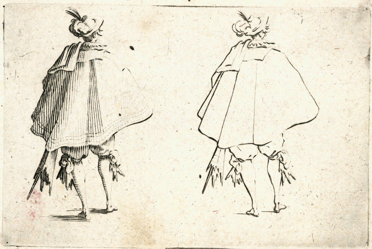 Kaprici různých postav od Jacques Callot